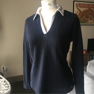 Black Tommy Hilfiger knit top